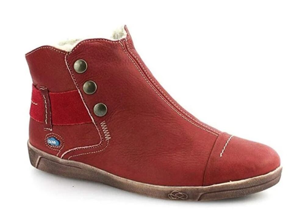 Cloud Womens Aline Ankle Booties EU 38 US 8 Red Leather EUC